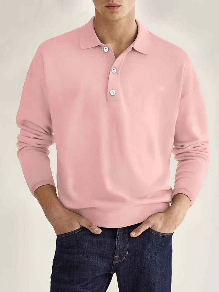 Chemise Polo Homme à Manches Longues
