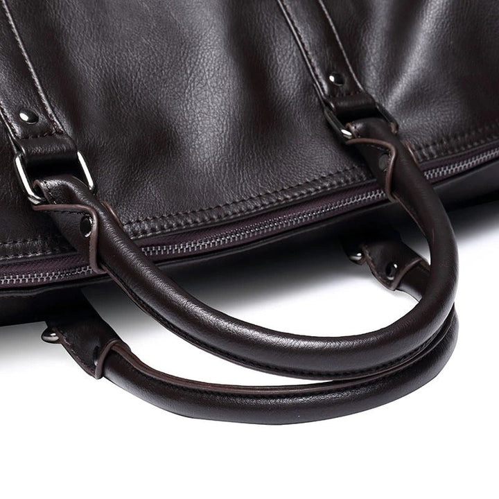 Stylish Leather Men's Bag - Idéal pour les Longs Voyages