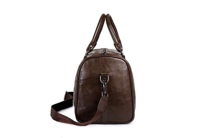 Stylish Leather Men's Bag - Idéal pour les Longs Voyages
