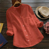 Chemise en lin et coton pour femme