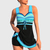 Ashley | Ensemble de maillot de bain tankini à motifs pour femmes