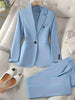 Ensemble de Blazer Classique Femme à Col Noté