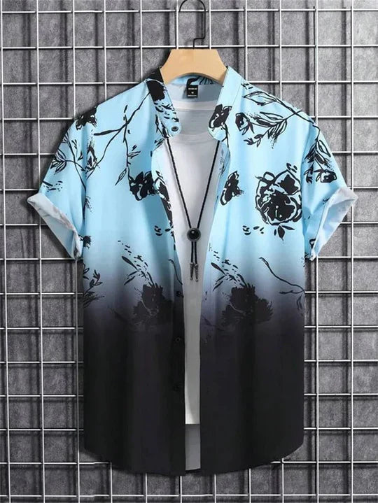 Chemise hawaïenne imprimée fleur 3D style vibrant pour jours détendus