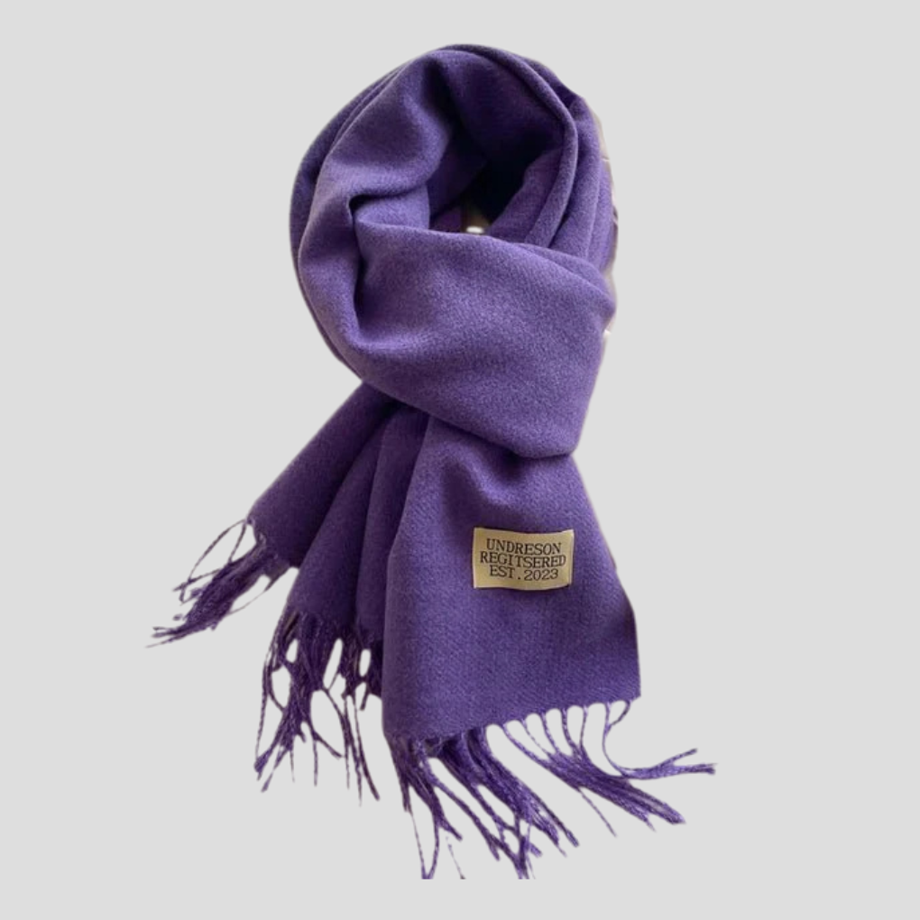 Écharpe en laine style hivernal classique