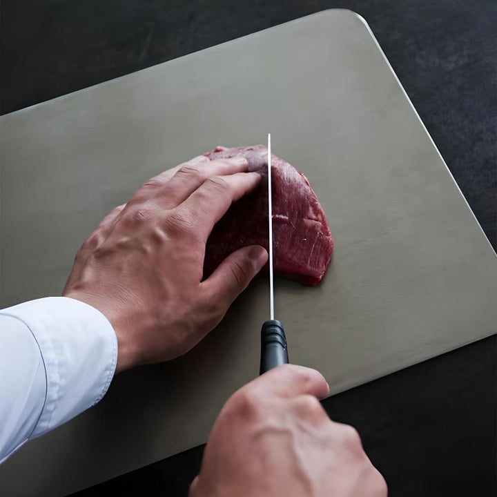 Planche à Découper en Acier Inoxydable Premium pour une Hygiène et Durabilité Maximales