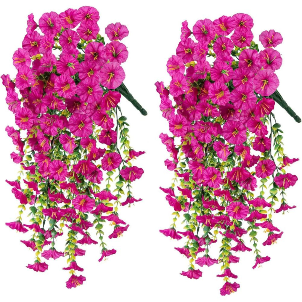 Décor Suspendu Fleur Artificielle Gloire du Matin Résistante aux UV