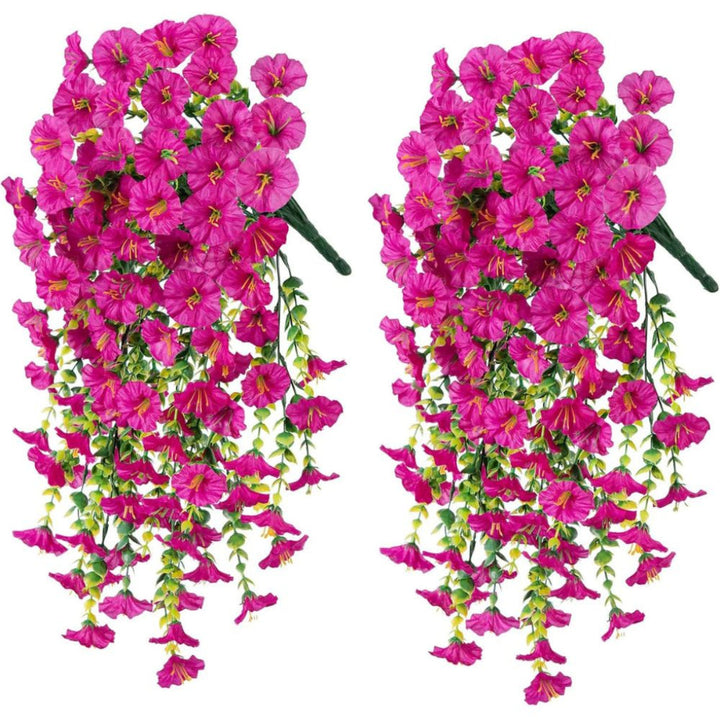 Décor Suspendu Fleur Artificielle Gloire du Matin Résistante aux UV