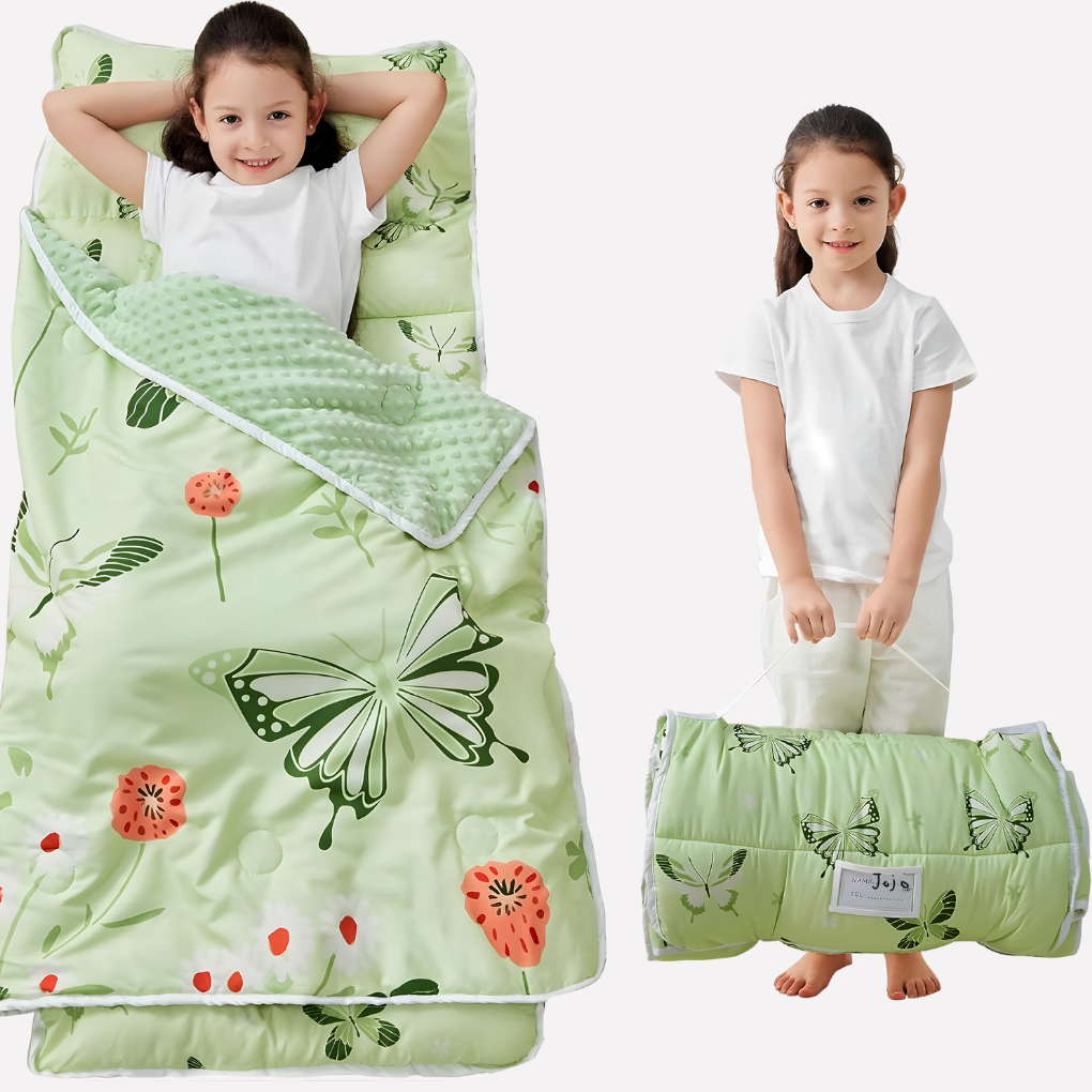 Tapis de Sieste pour Enfant avec Oreiller et Couverture