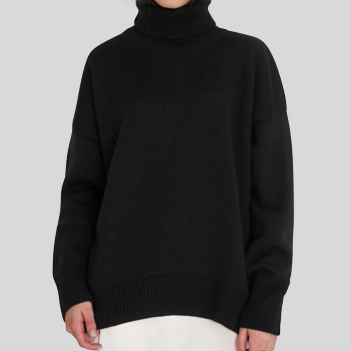 Pull Roule-Col Moderne pour Femme – Couche Élevée pour Temps Froid