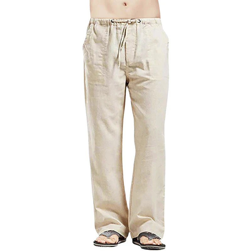Ralph – Pantalons en lin respirant pour hommes avec ajustement surdimensionné
