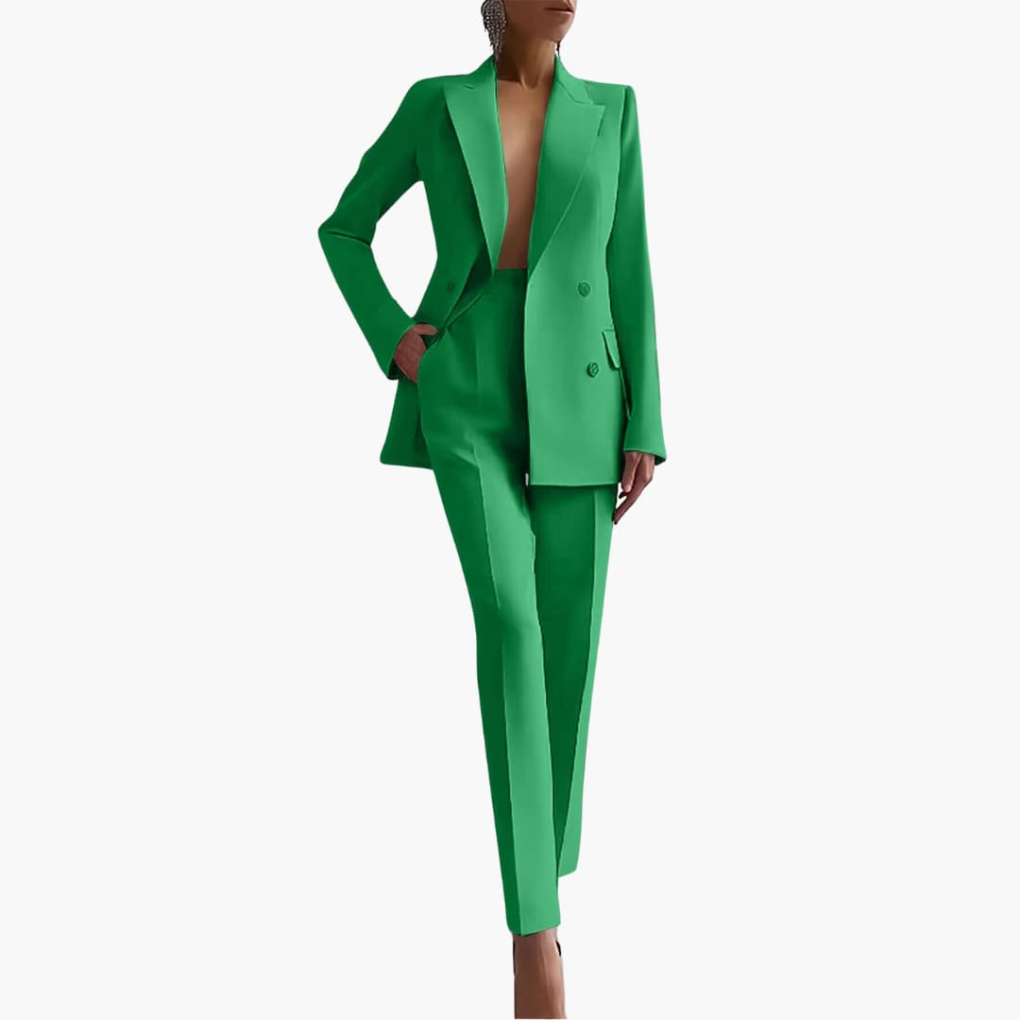 Ensemble de Costume Femme avec Blazer et Pantalons Droits