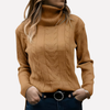 Pull-over Col Roulé Femme – Style Décontracté Quotidien