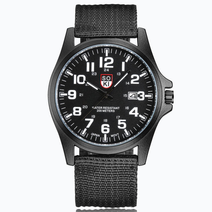 Montre Militaire Robuste avec Cadran Illuminé