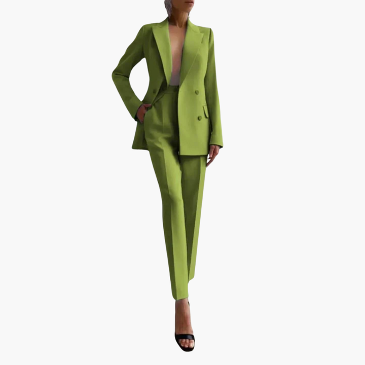 Ensemble de Costume Femme avec Blazer et Pantalons Droits