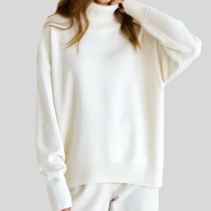 Pull Roule-Col Moderne pour Femme – Couche Élevée pour Temps Froid