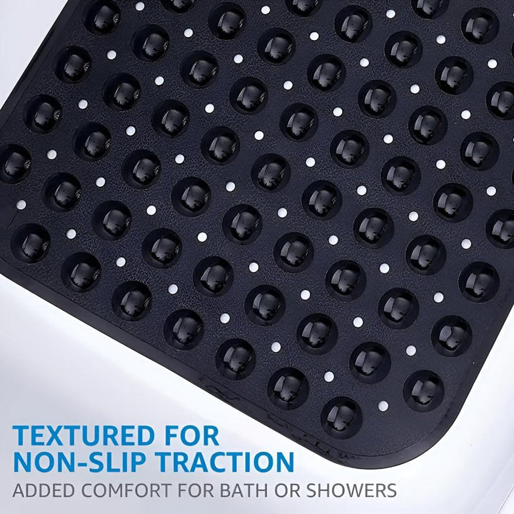 Tapis de Douche Antidérapant avec Brosse de Massage Intégrée