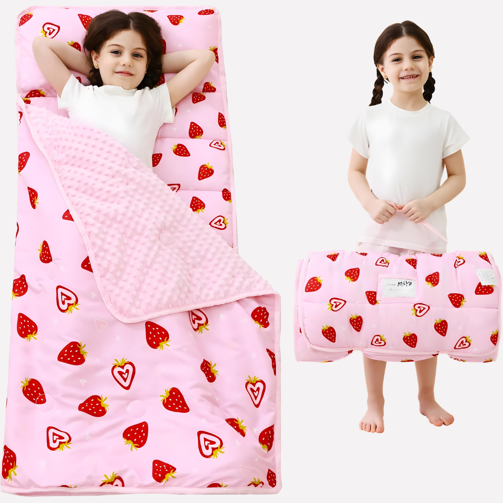 Tapis de Sieste pour Enfant avec Oreiller et Couverture