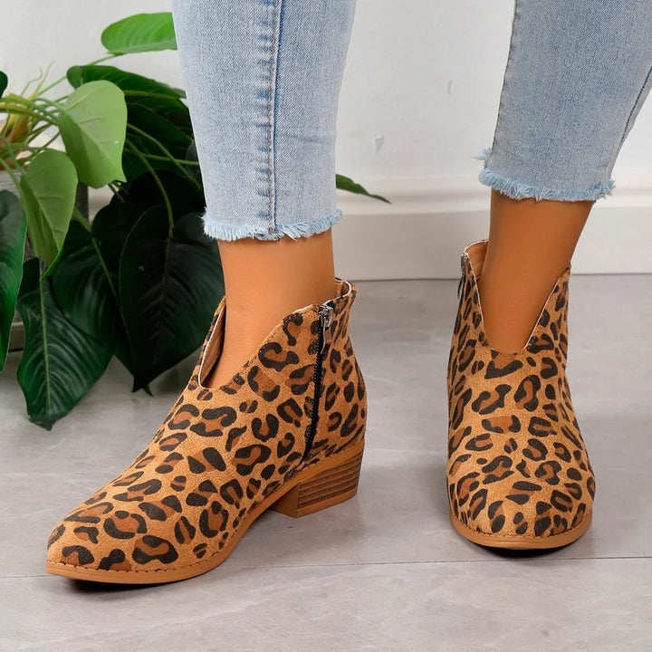 Bottes Cheville Suede Chic pour Femme