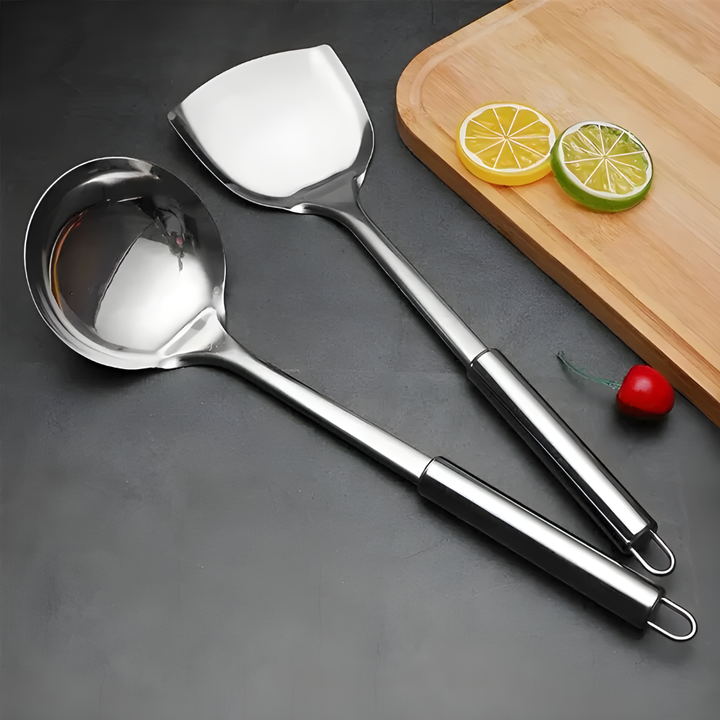Ensemble d'outils de cuisine en acier inoxydable
