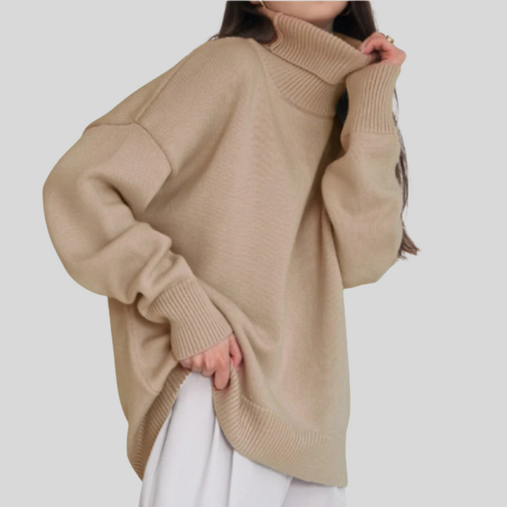 Pull Roule-Col Moderne pour Femme – Couche Élevée pour Temps Froid