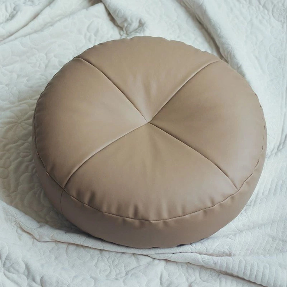Coussin en Cuir PU Nappa style japonais