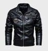 Veste en cuir pour hommes style audacieux bord intemporel