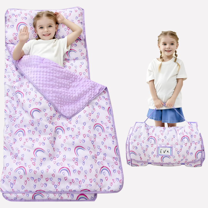 Tapis de Sieste pour Enfant avec Oreiller et Couverture