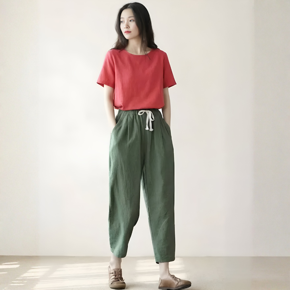Pantalons ChicEase à cordon