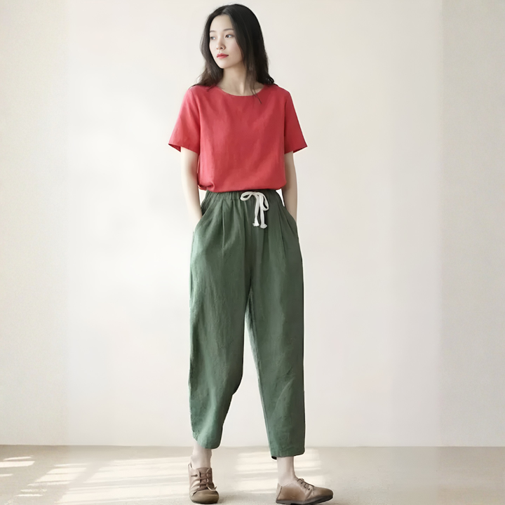 Pantalons ChicEase à cordon