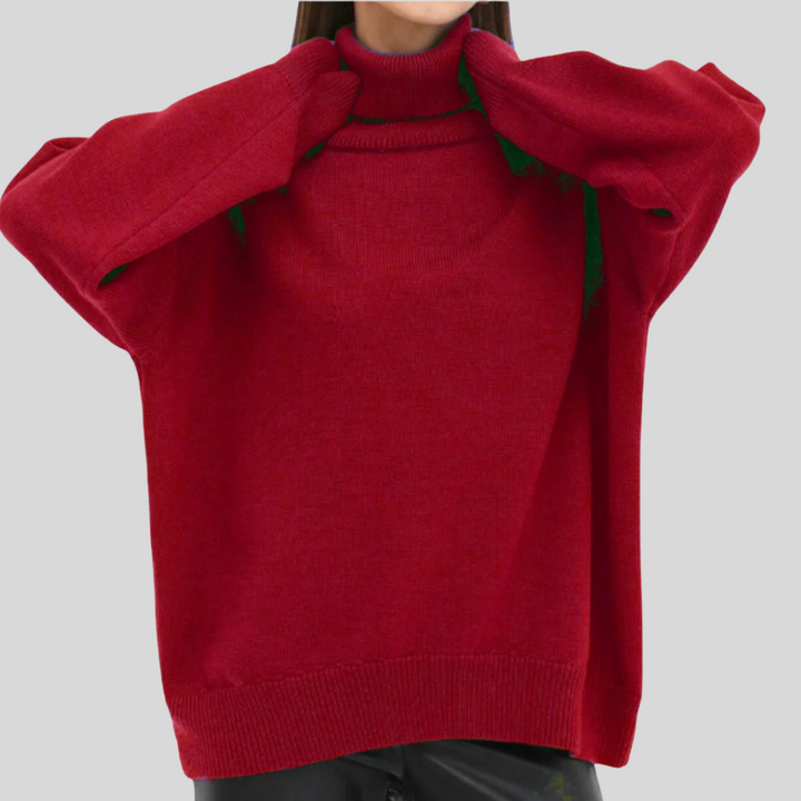 Pull Roule-Col Moderne pour Femme – Couche Élevée pour Temps Froid