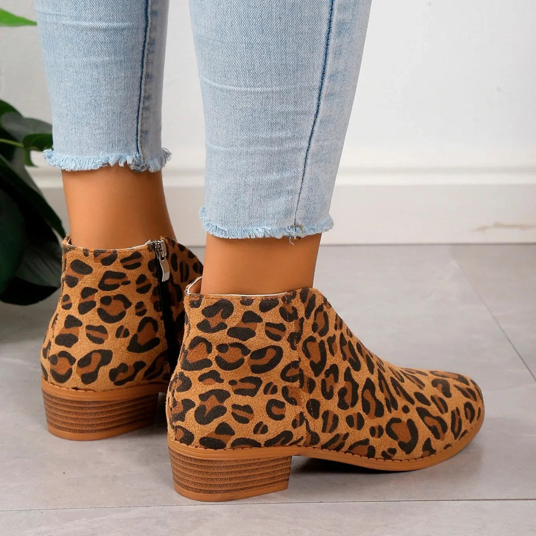 Bottes Cheville Suede Chic pour Femme