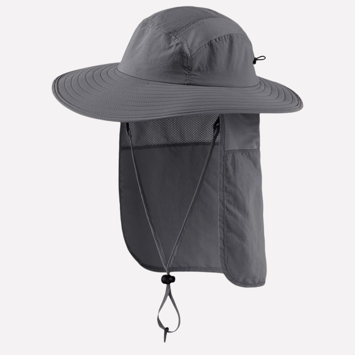 Chapeau de pêche avec flap pour protection extérieure
