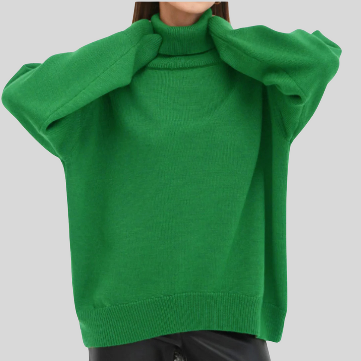 Pull Roule-Col Moderne pour Femme – Couche Élevée pour Temps Froid