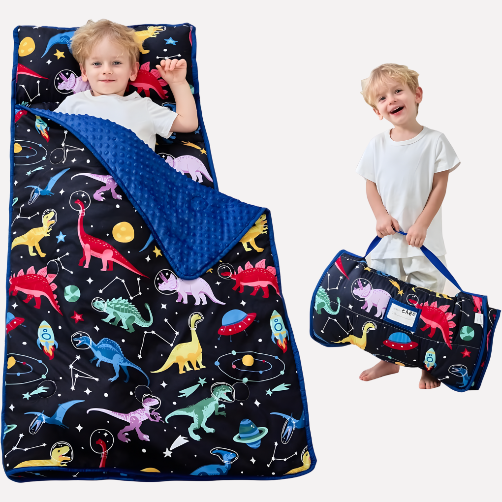Tapis de Sieste pour Enfant avec Oreiller et Couverture