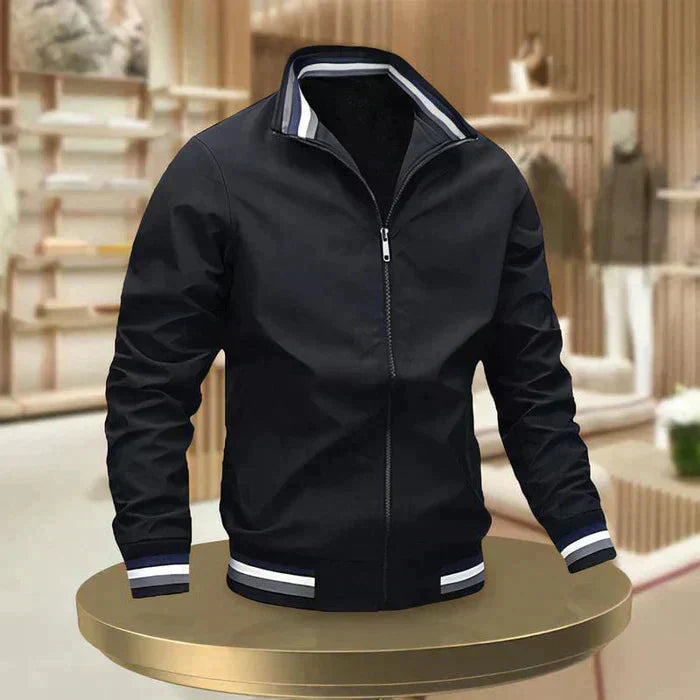 Veste casual pour hommes avec zip pour un confort quotidien