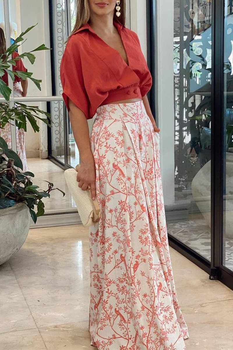 Ensemble Moderne Élégant Femme Deux Pièces & Fluide