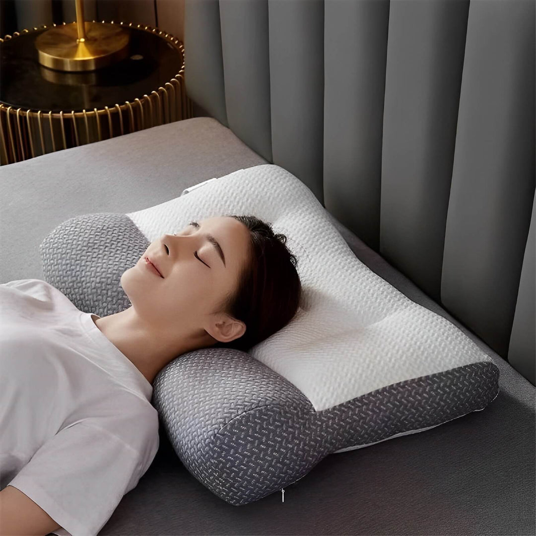 Oreiller Hypoallergénique Ergonomique pour Soutien Optimal du Cou