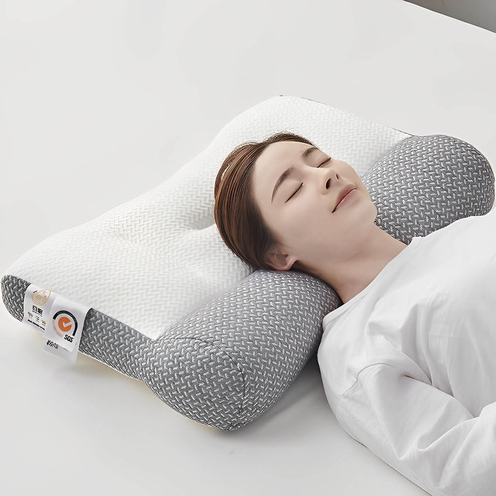Oreiller Hypoallergénique Ergonomique pour Soutien Optimal du Cou