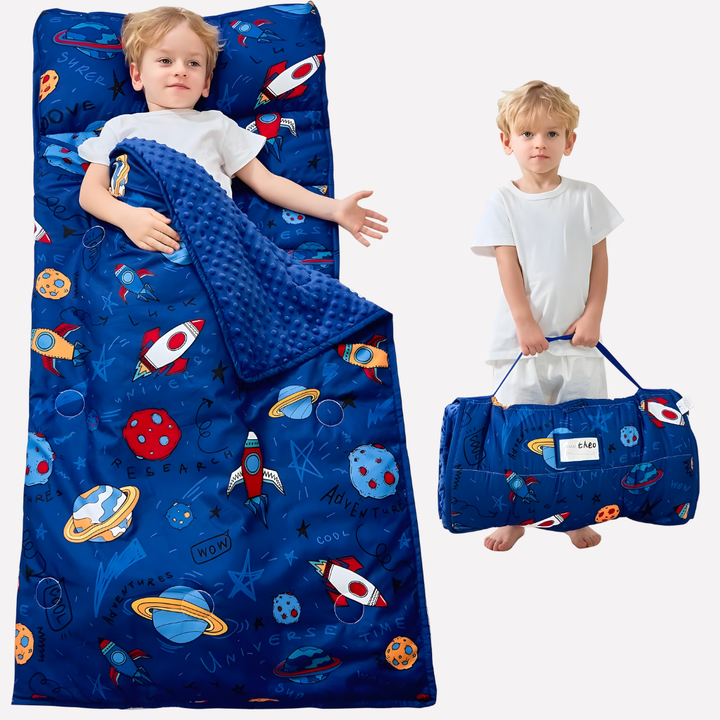Tapis de Sieste pour Enfant avec Oreiller et Couverture