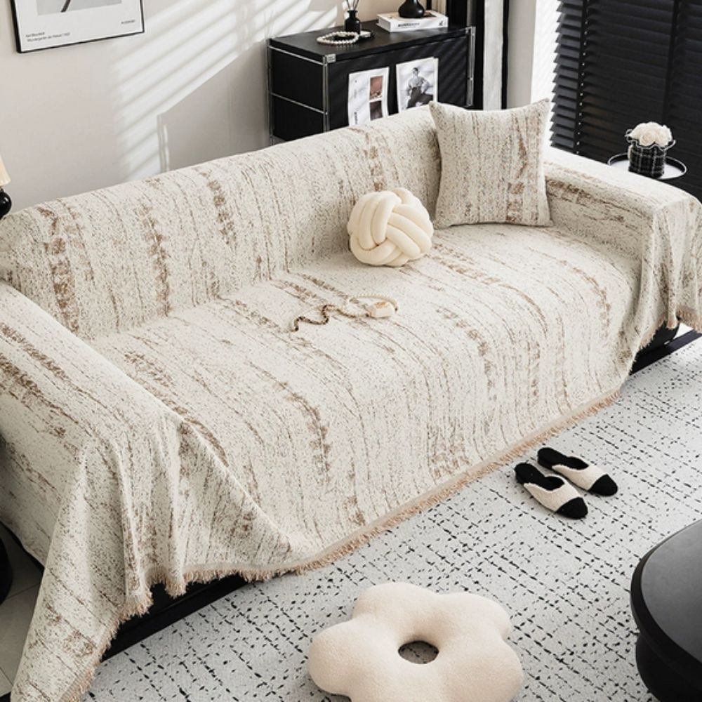 Housse de Sofa Almond Crest Confort Élégant pour Votre Espace de Vie