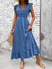 Delilah | Robe Maxi Boho Femme à Taille Smockée