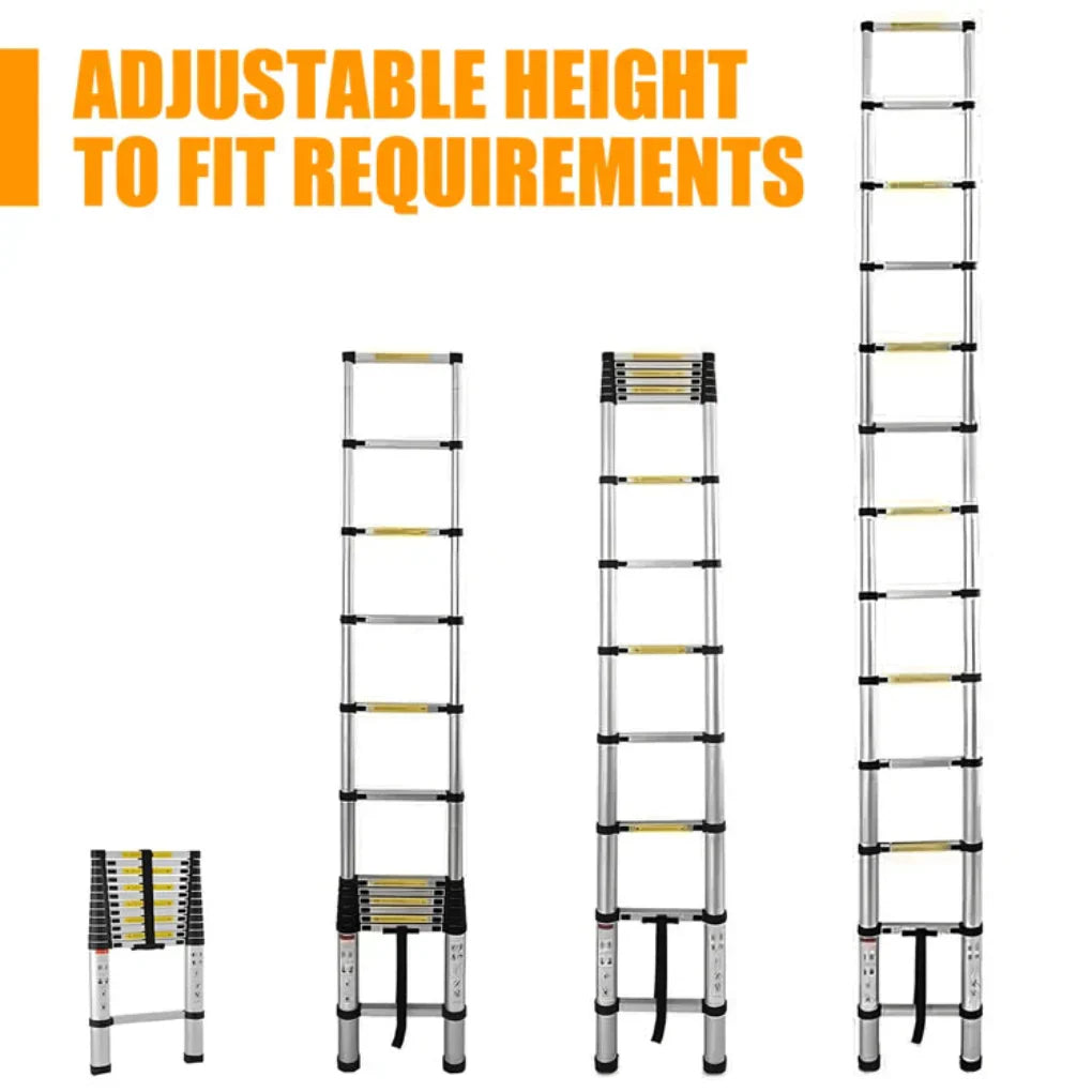 Escabeau Télescopique Extensible avec Hauteur Ajustable