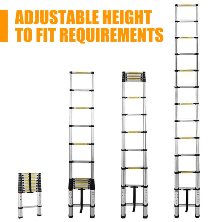 Escabeau Télescopique Extensible avec Hauteur Ajustable