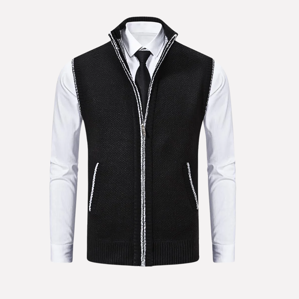 Gilet homme avec fermeture éclair