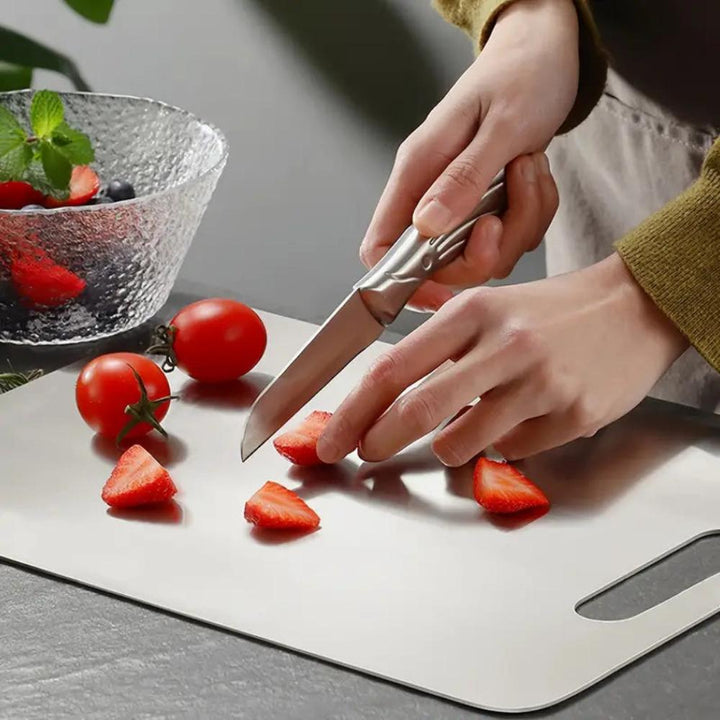 Planche à Découper en Acier Inoxydable Premium pour une Hygiène et Durabilité Maximales