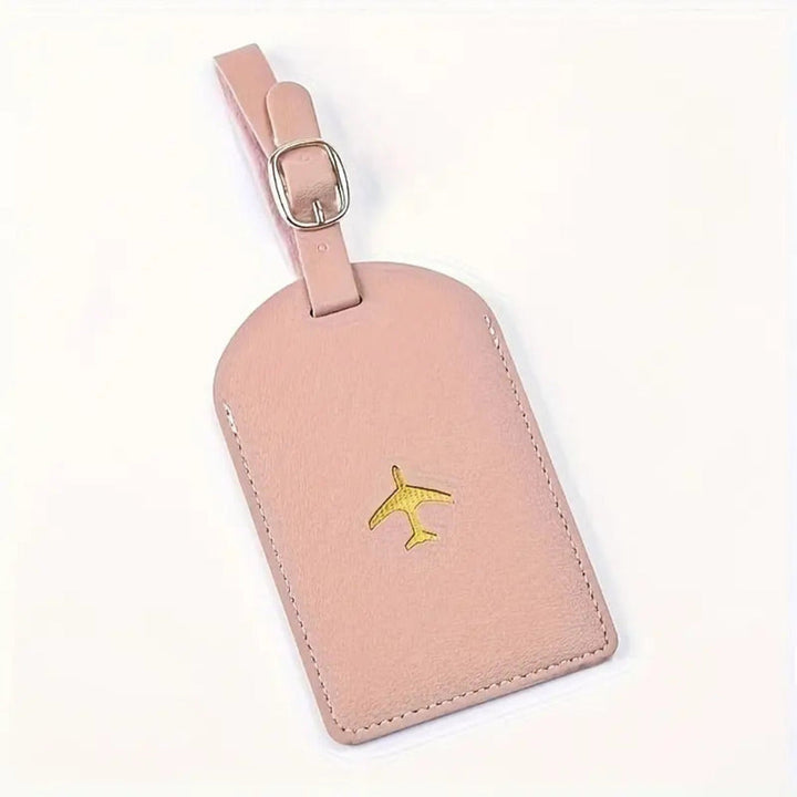 Étiquette de bagage en cuir personnalisée