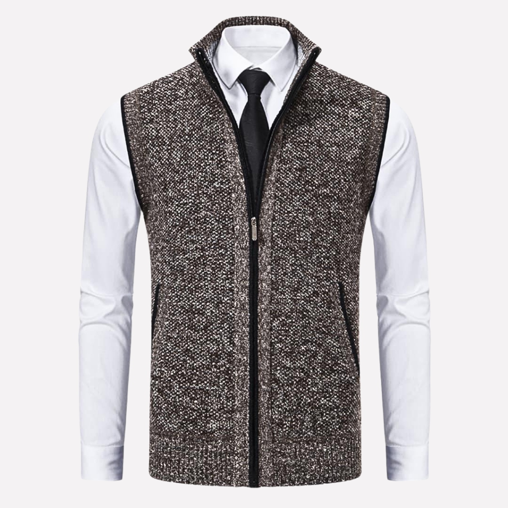 Gilet homme avec fermeture éclair
