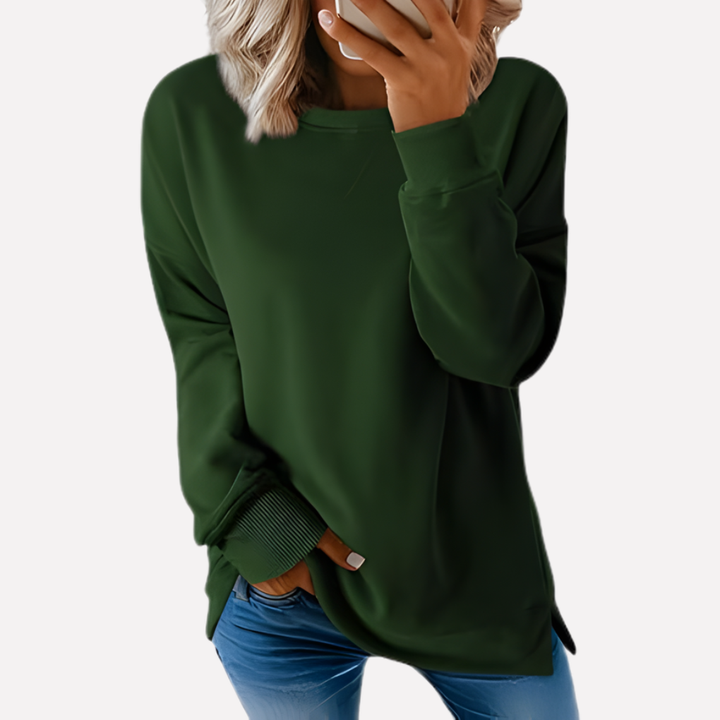 Sweat-shirt à col rond pour femmes