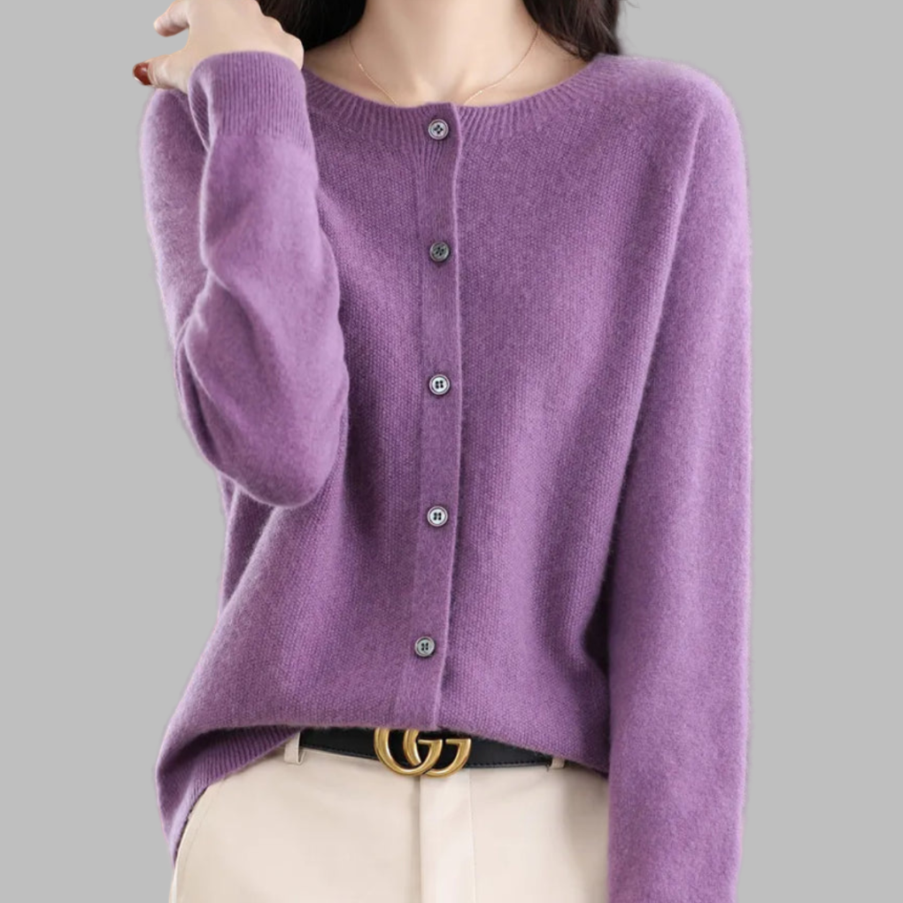 Cardigan O-Col Femmes