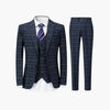 Costume 3 pièces à carreaux slim-fit moderne pour homme